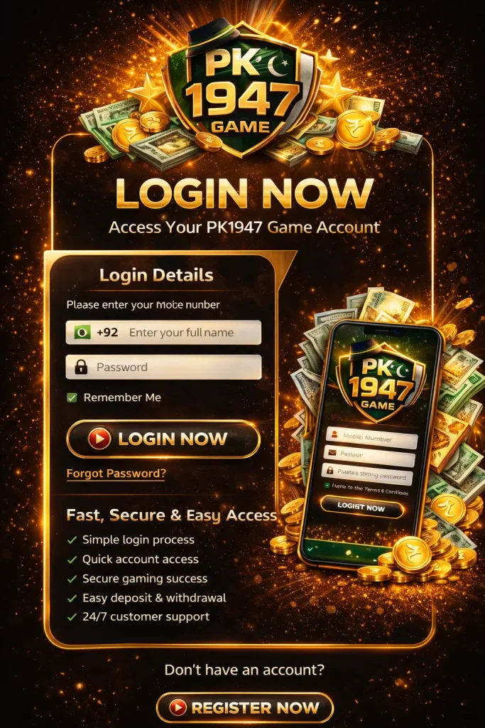 Login to PK1947 Game